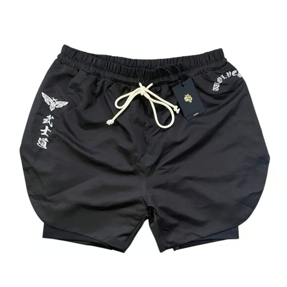 Darc Sport Okami Wolf Phantom Compression Shots XL Mua Tai Boxing Sporty Casual - Picture 1 of 12